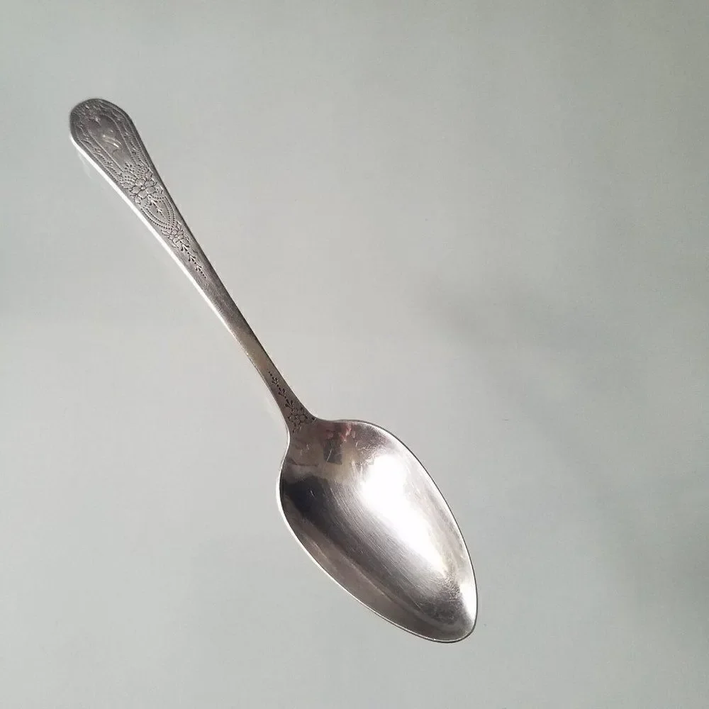 Vintage Oneida Community 1927 Paul Revere Pattern Silverplate Tea Spoon Monogram